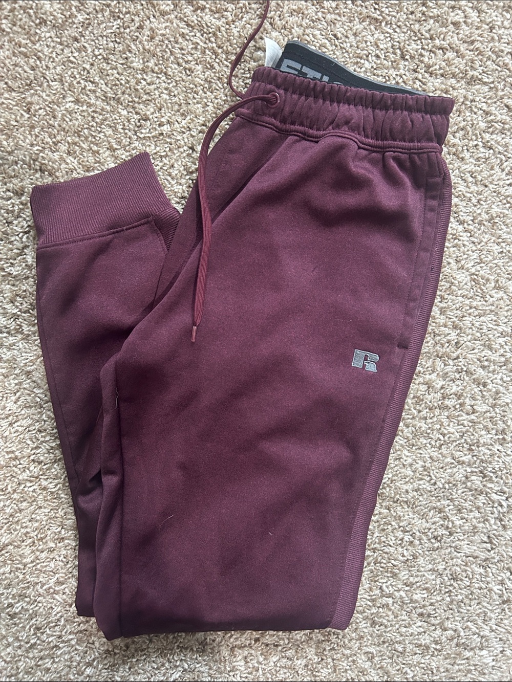 Russell Athletic Kids Maroon/Burgundy Jogger Sweatpants